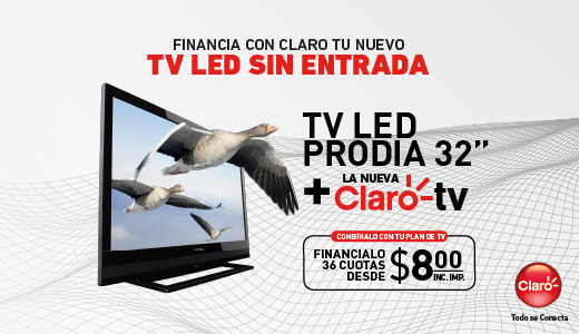 ¡Adquiere tu nuevo TV PRODIA con Claro TV!