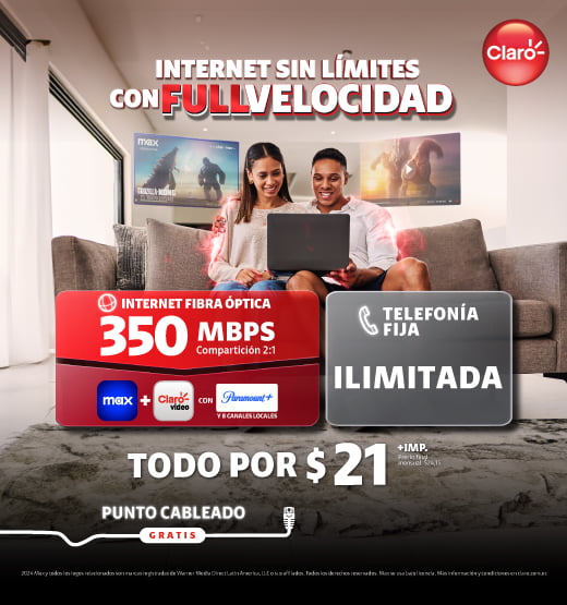 ¡Con Claro puedes estar siempre conectado en casa!