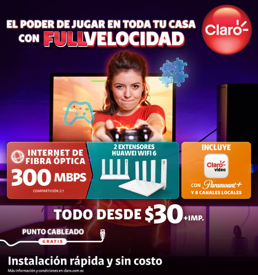 ¡Conéctate con la mejor velocidad de la mejor banda ancha que Claro trae para ti!