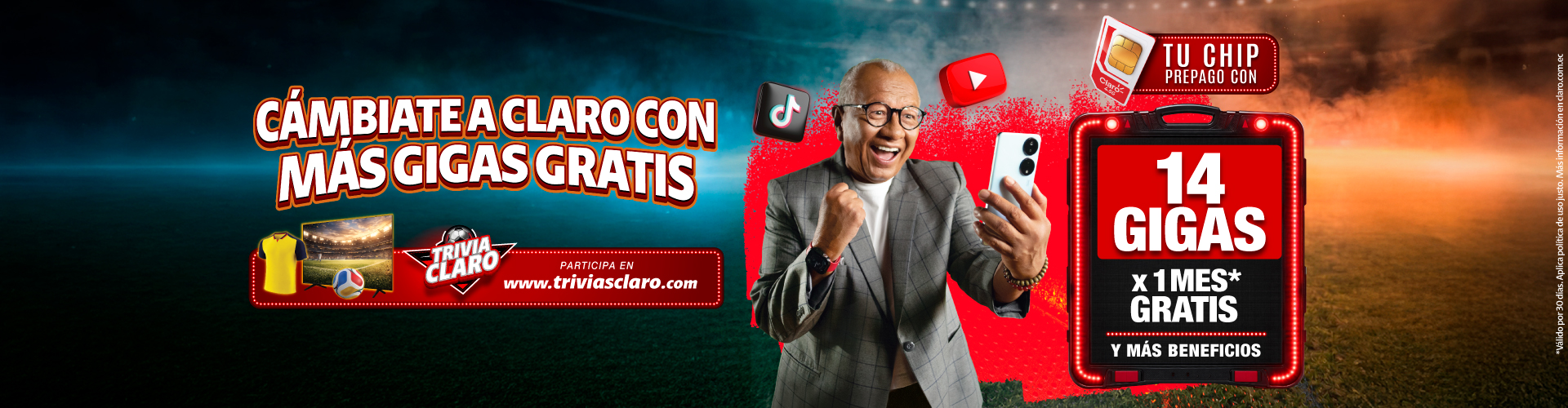 ¡Cámbiate a Claro con tu mismo número!