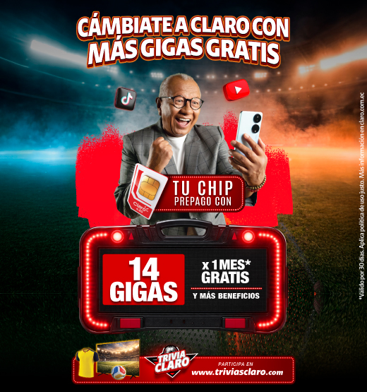 ¡Cámbiate a Claro con tu mismo número!