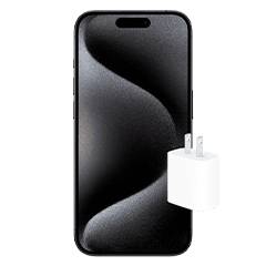 IPHONE 15 PRO (128GB) + APPLE 20W USB-C POWER ADAPTER