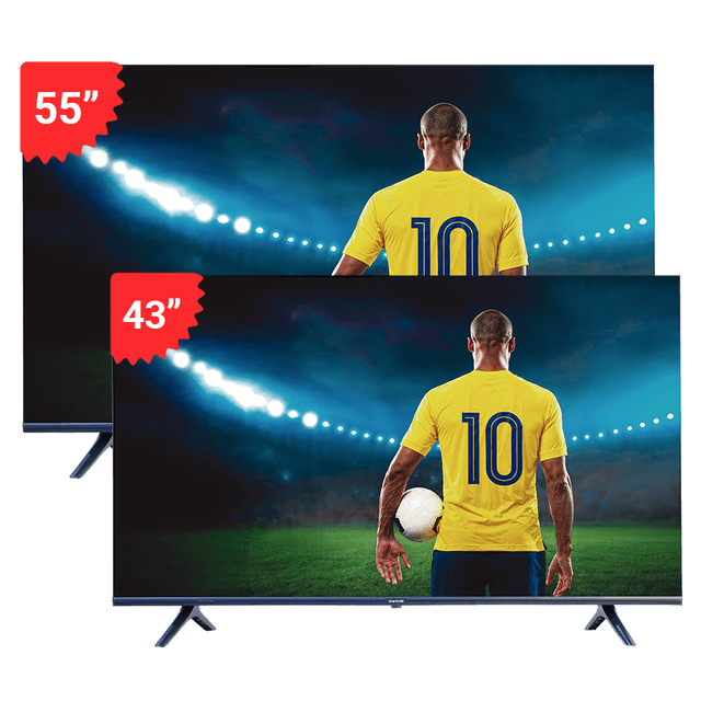COMBO STARGOLD 55" LED UHD (SOC55A0UG) + 43" LED UHD (SOC43A0FG)