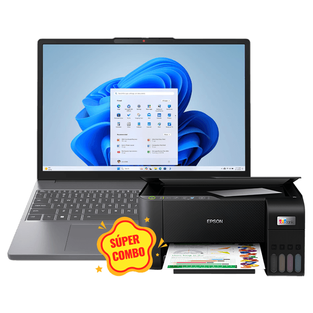 IDEAPAD SLIM 3 15IRH10 (512GB) + IMPRESORA MULTIFUNCIONAL INALÁMBRICA ECOTANK L3250