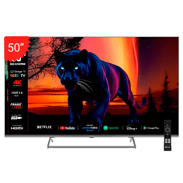 50" QLED UHD 4K GOOGLE TV (RIVTELUHDGLT50TPQ10)
