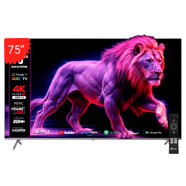 75" QLED UHD 4K GOOGLE TV (RIVTELUHDGLT75TPQ10)