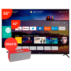 ANDROID TV 55" UHD + RIVIERA 42" FHD