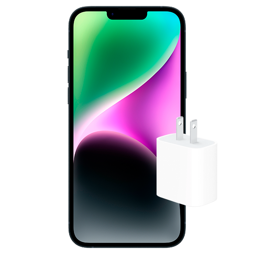 IPHONE 14 (128GB) + 20W USB-C POWER ADAPTER