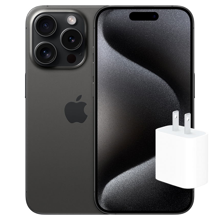 IPHONE 15 PRO (128GB) + 20W USB-C POWER ADAPTER