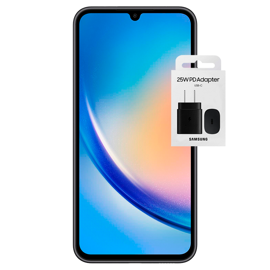 GALAXY A34 (128GB) + 25W FAST CHARGER