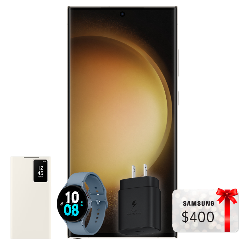 GALAXY S23 ULTRA (512GB) + WATCH 5 44MM + FAST CHARGER 45W + COVER
