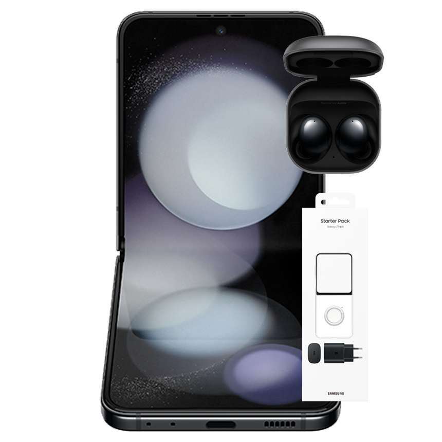 GALAXY Z FLIP 5 (512GB) + BUDS 2 + STARTER KIT CLEAR