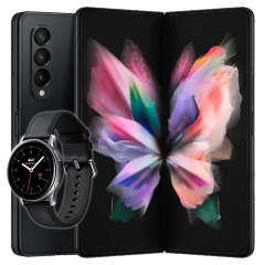 SAMSUNG GALAXY Z FOLD 3 + ACTIVE WATCH 2