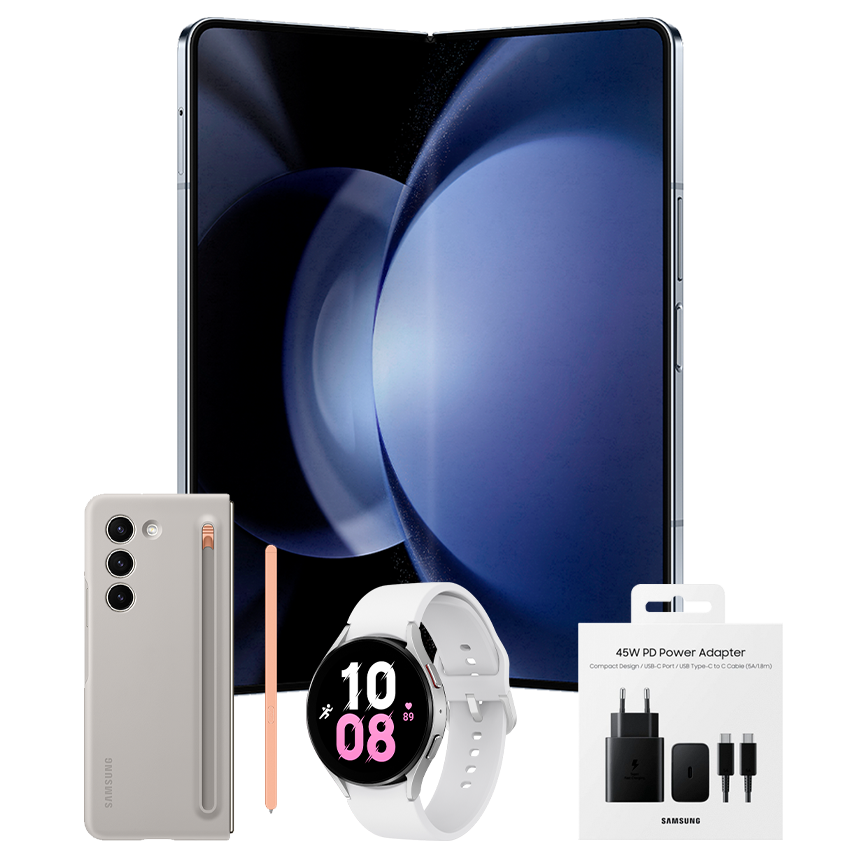GALAXY Z FOLD 5 (512GB) + GALAXY WATCH 5 44MM + 45W SUPER FAST CHARGER